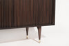 Mid-Century Brass and Walnut Credenza, C. 1950s
