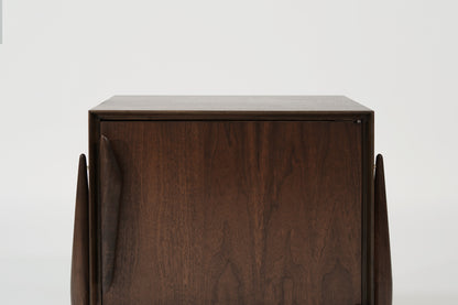 Walnut and Brass End Table by Kent Coffey, C. 1950s