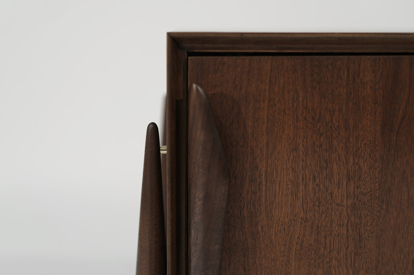 Walnut and Brass End Table by Kent Coffey, C. 1950s