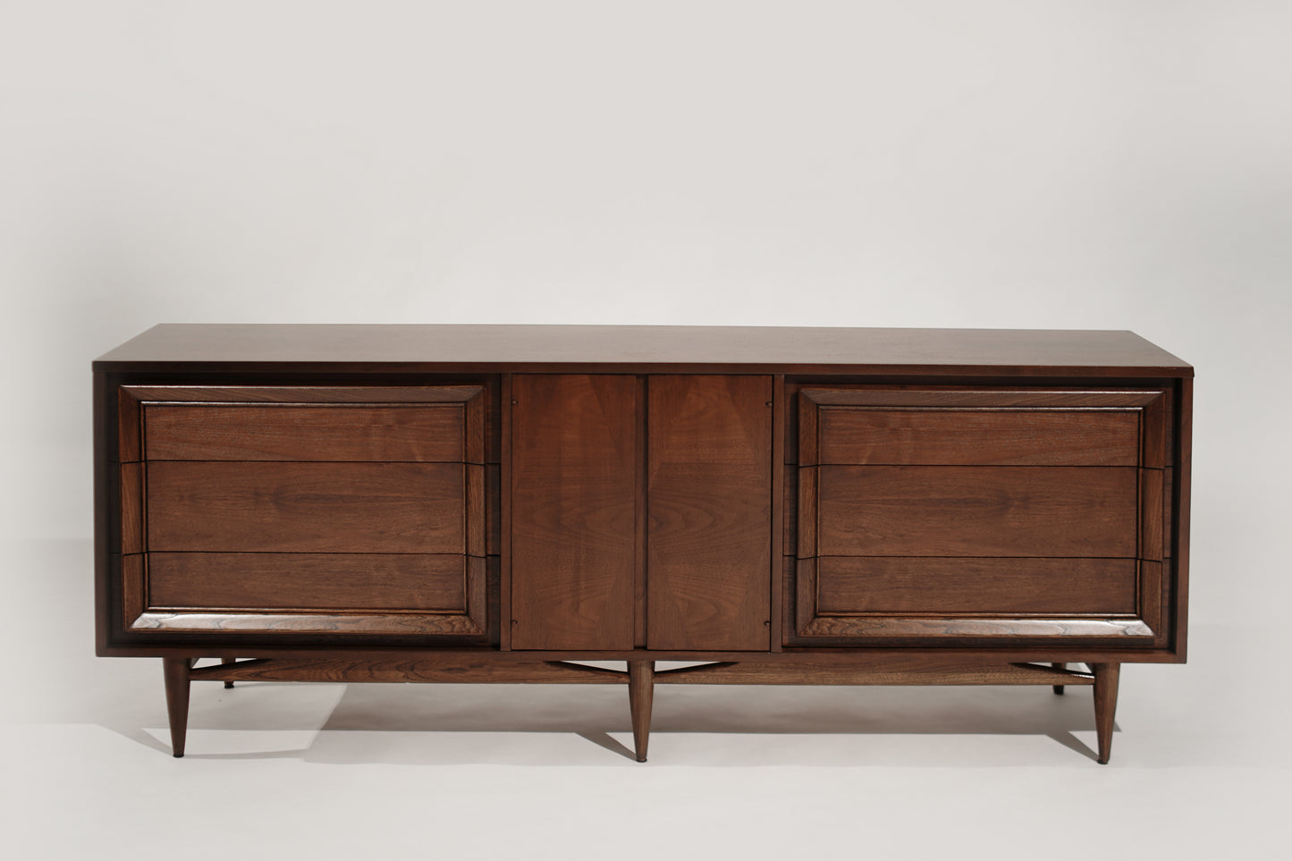 Mid-Century Modern Walnut Credenza, C. 1950s