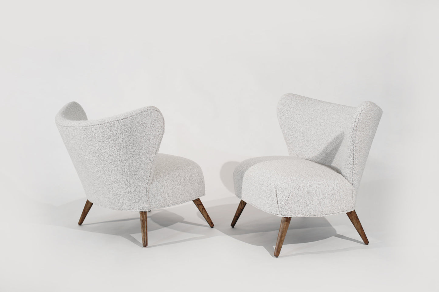Scandinavian Modern Wingback Lounges, Denmark, C. 1950s