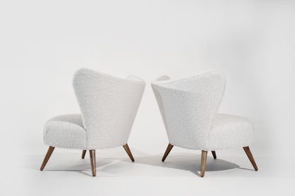 Scandinavian Modern Wingback Lounges, Denmark, C. 1950s