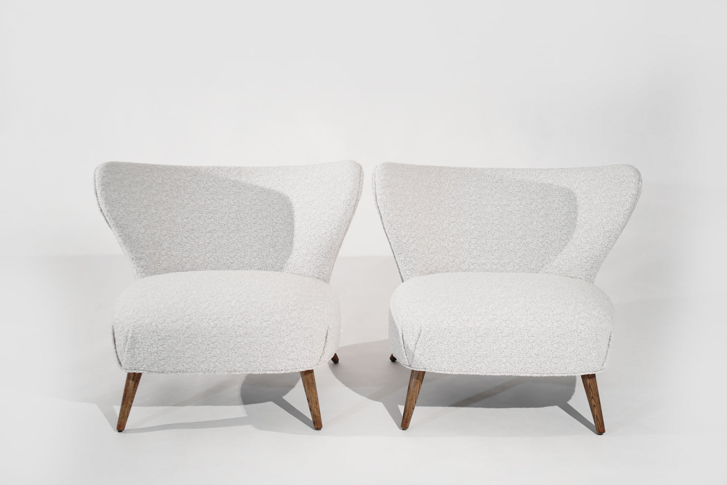 Scandinavian Modern Wingback Lounges, Denmark, C. 1950s