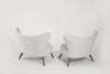 Scandinavian Modern Wingback Lounges, Denmark, C. 1950s