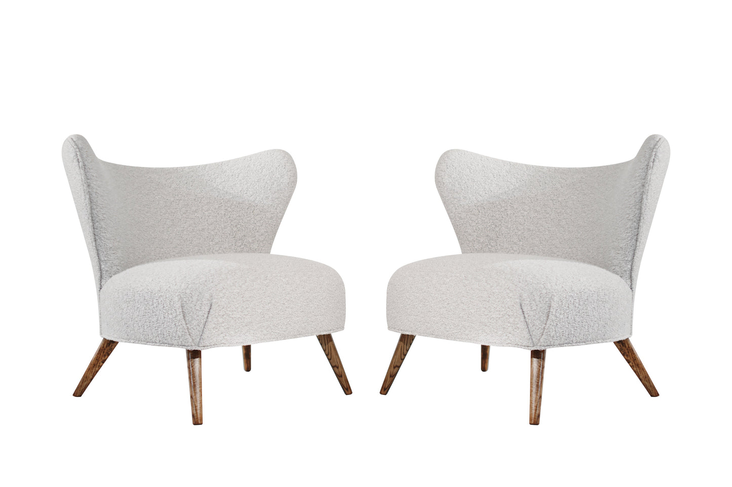 Scandinavian Modern Wingback Lounges, Denmark, C. 1950s