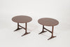 Walnut End Tables by Sven Engstrom & Gunnar Myrstrand, Sweden, circa 1960s
