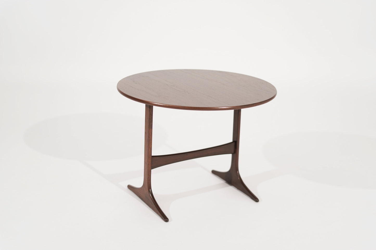 Walnut End Tables by Sven Engstrom & Gunnar Myrstrand, Sweden, circa 1960s