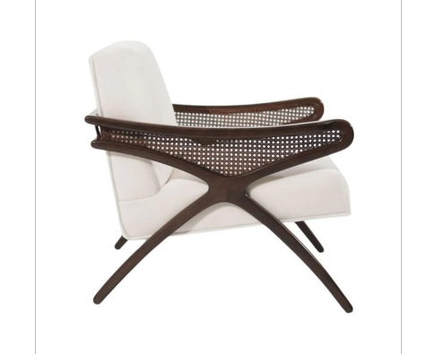 Mid-Century Modern Butterfly Lounge Chair in Mohair, circa 1960s