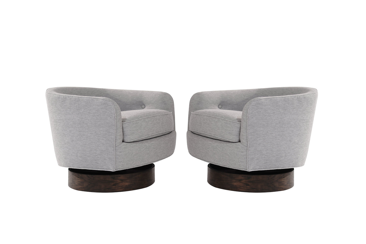 Set of Swivel Tilt Lounge Chairs by Milo Baughman, C. 1960s