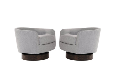Set of Swivel Tilt Lounge Chairs by Milo Baughman, C. 1960s