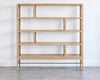 Linear Bookcase in White Oak