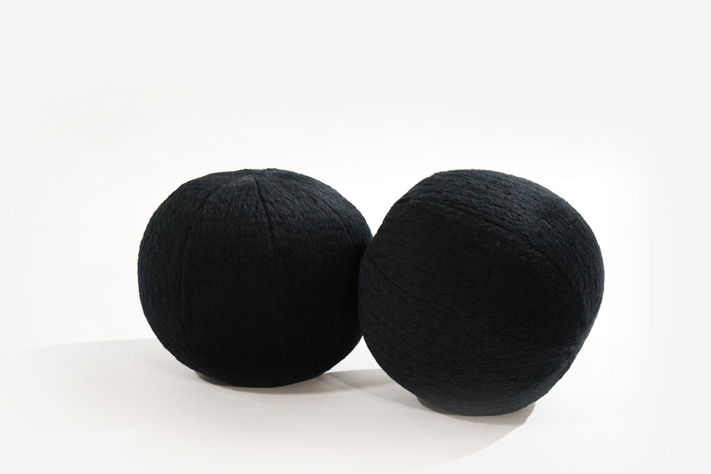 Orb Accent Pillow in Navy Blue Alpaca by Holly Hunt