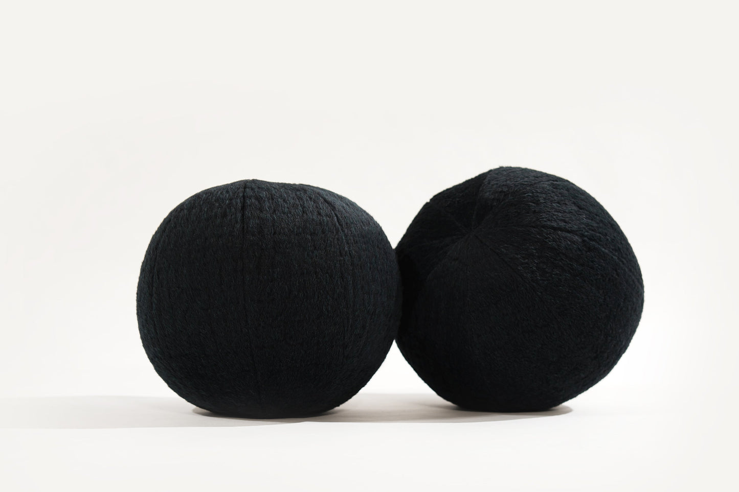 Orb Accent Pillow in Navy Blue Alpaca by Holly Hunt