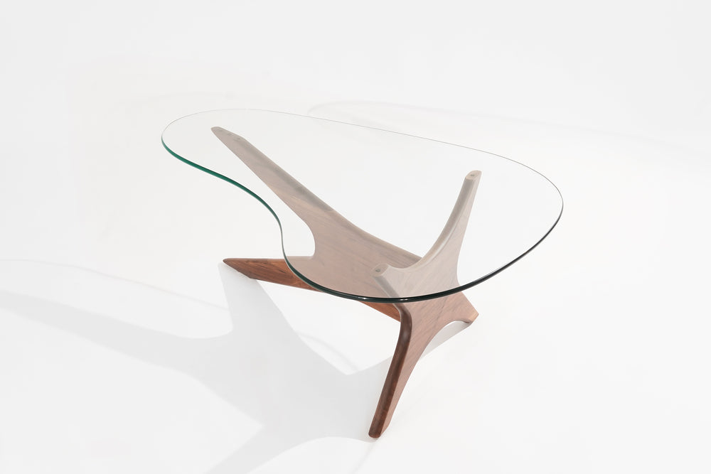 Asymmetrical Walnut Cocktail Table by Adrian Pearsall, C. 1950s