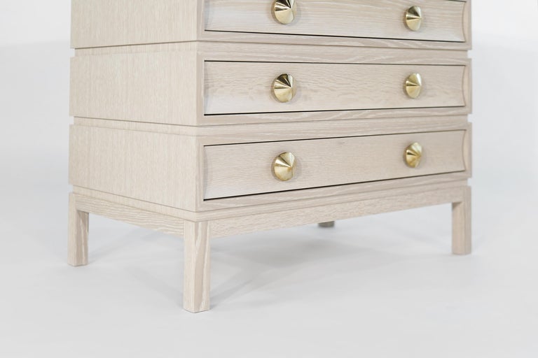Stacked Chests of Drawers in Limed Oak