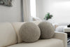 Orb Accent Pillow in Slate Grey Alpaca by Holly Hunt