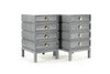Stacked Nightstands in Grey Ceruse