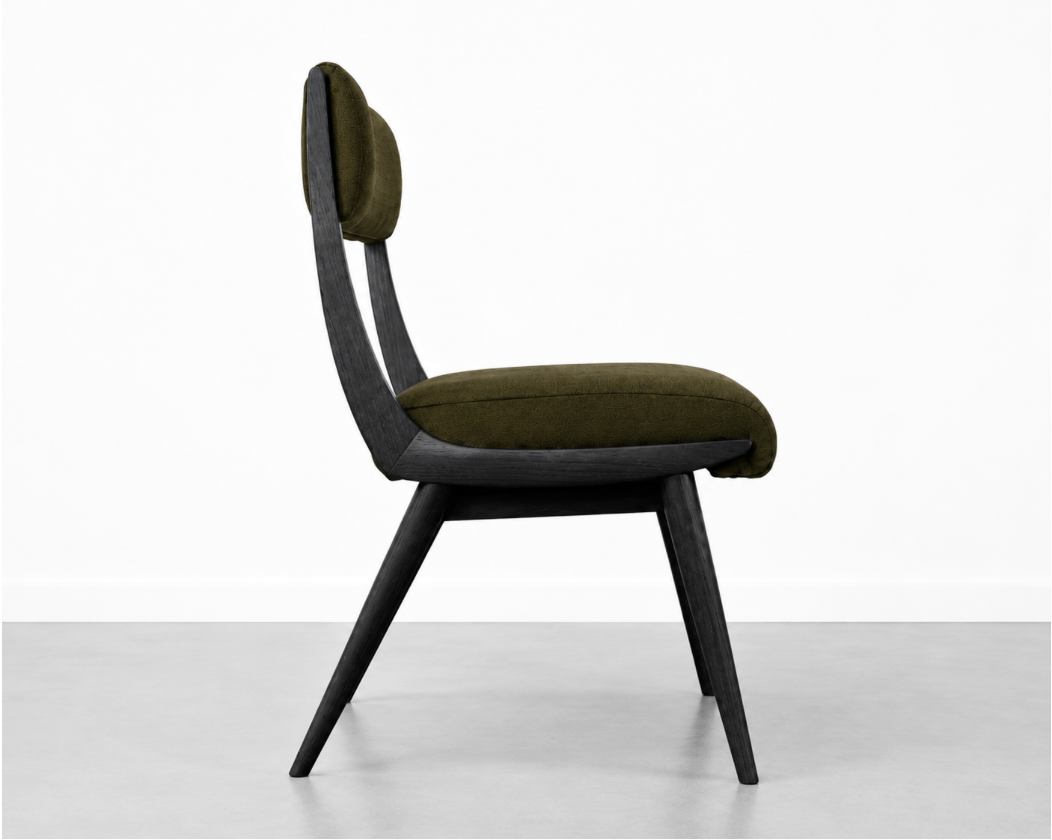 Low Back Parisiano Dining Chair in Blackout Oak