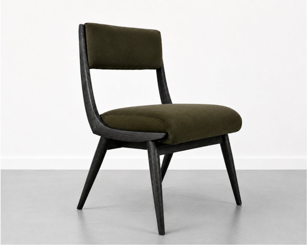 Low Back Parisiano Dining Chair in Blackout Oak