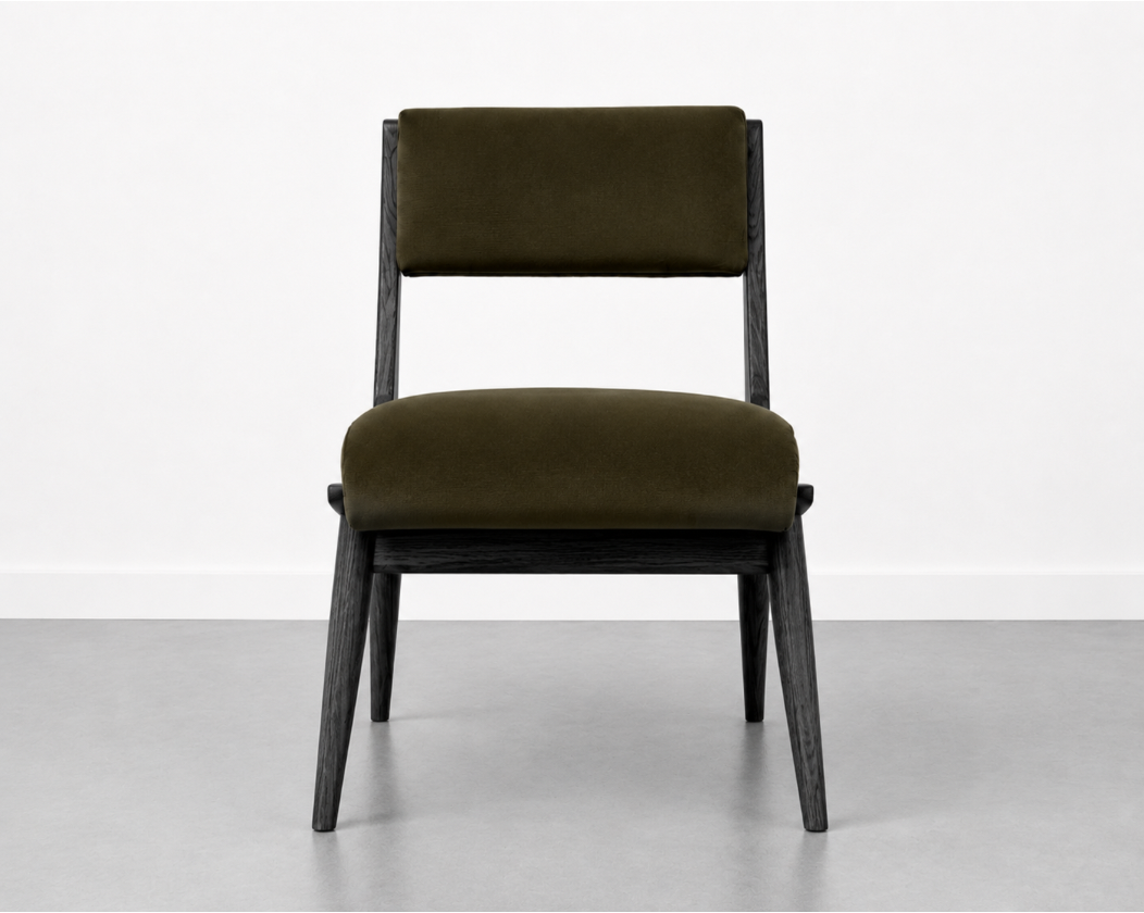 Low Back Parisiano Dining Chair in Blackout Oak