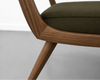Low Back Parisiano Dining Chair in Natural Walnut