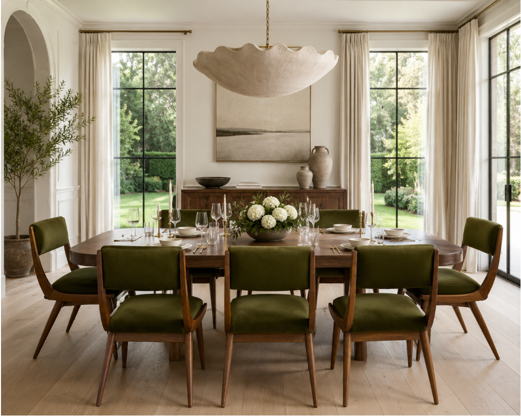 Low Back Parisiano Dining Chair in Natural Walnut