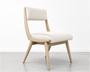 Low Back Parisiano Dining Chair in White Oak