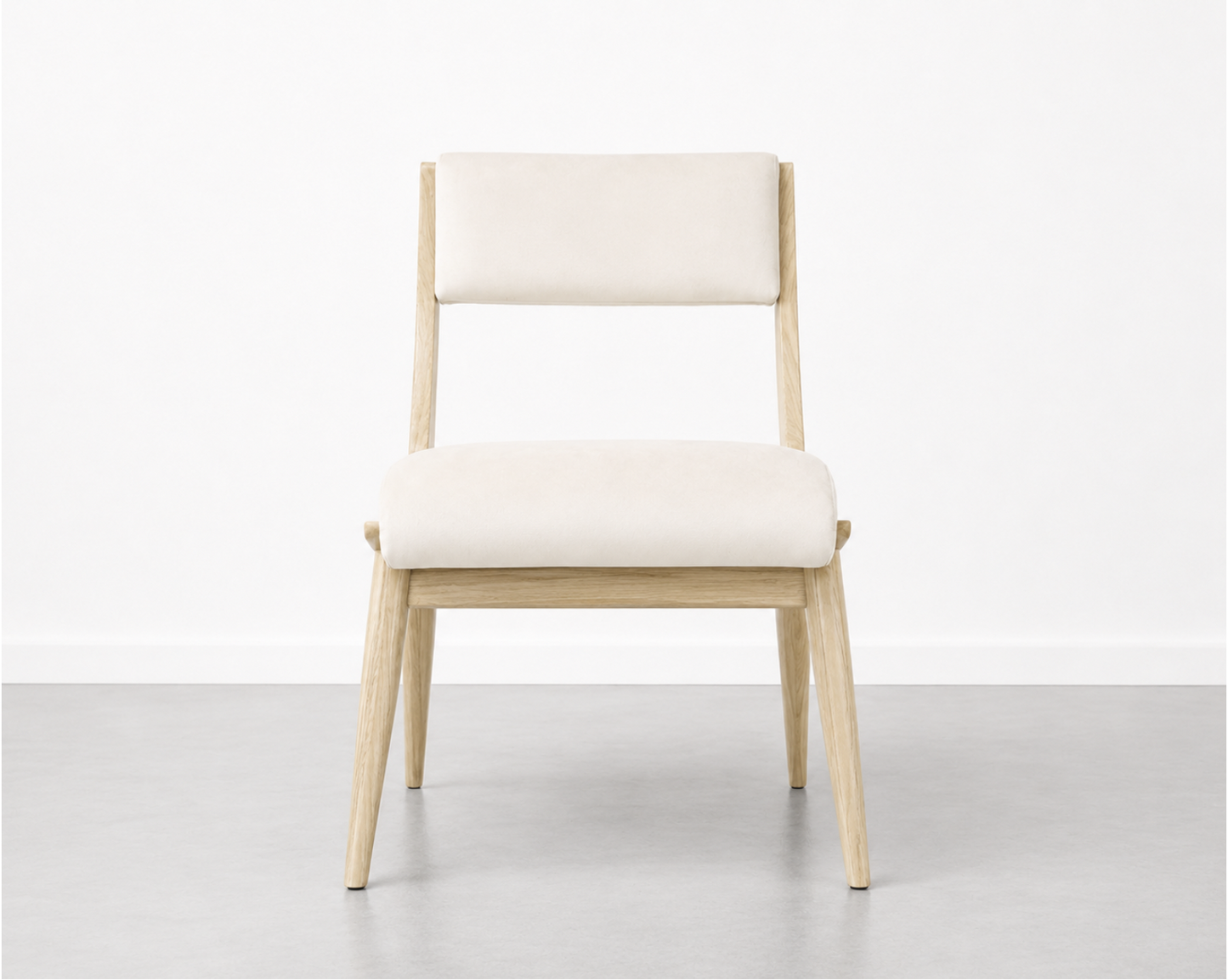 Low Back Parisiano Dining Chair in White Oak