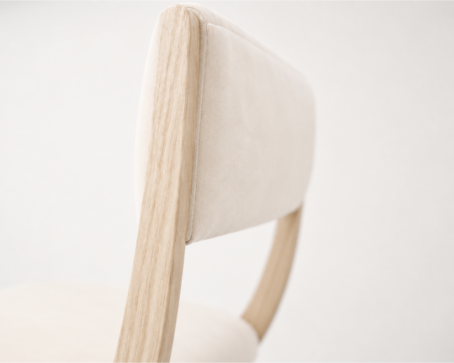 Low Back Parisiano Dining Chair in White Oak