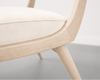 Low Back Parisiano Dining Chair in White Oak