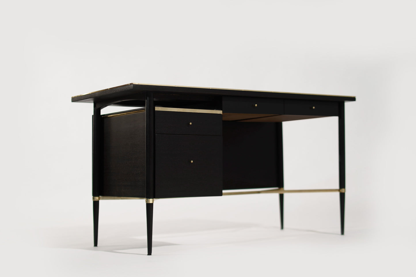 Ebonized Mahogany Desk by Paul McCobb, Connoisseur Collection, C. 1950s
