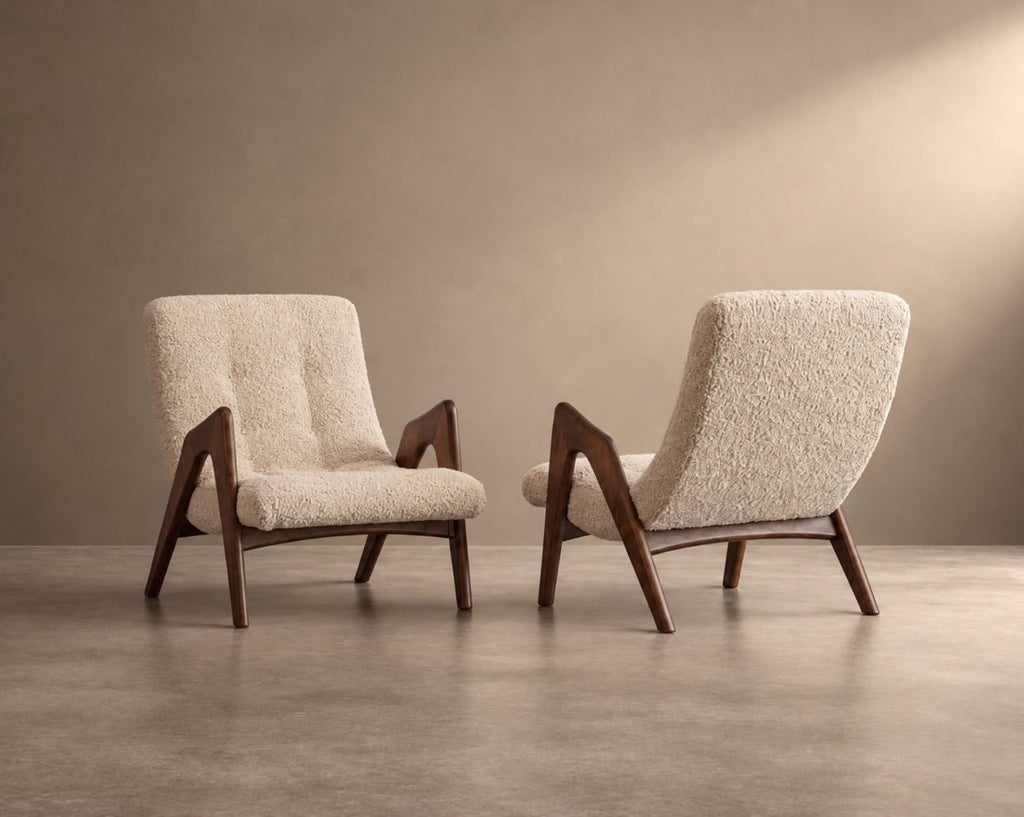 Scoop Lounge Chairs by Adrian Pearsall, Model CW 705, C. 1950s