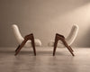Scoop Lounge Chairs by Adrian Pearsall, Model CW 705, C. 1950s