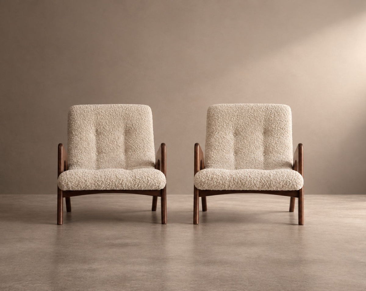 Scoop Lounge Chairs by Adrian Pearsall, Model CW 705, C. 1950s
