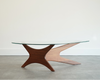 Adrian Pearsall for Craft Associates Asymmetric Walnut Coffee Table, C. 1950s