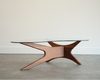 Adrian Pearsall for Craft Associates Asymmetric Walnut Coffee Table, C. 1950s