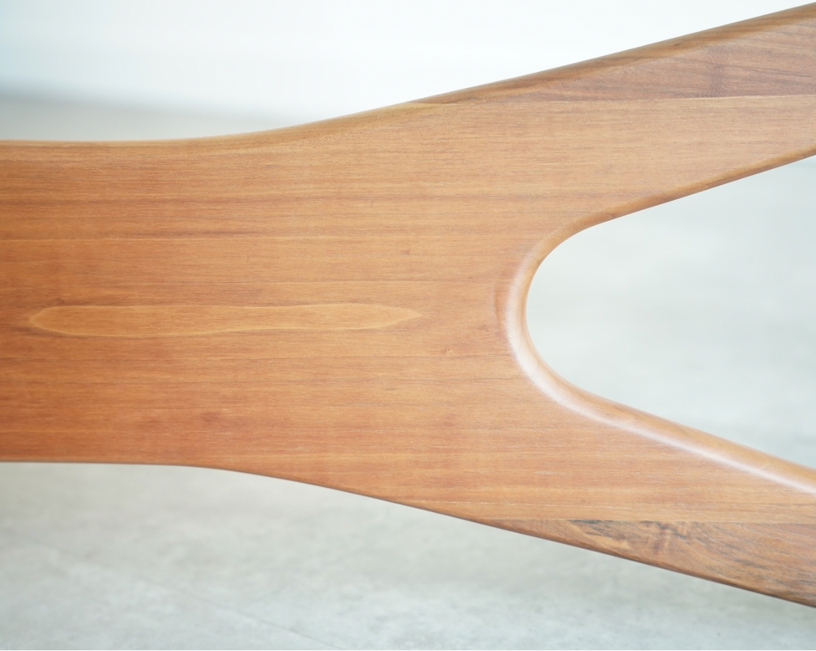 Adrian Pearsall for Craft Associates Asymmetric Walnut Coffee Table, C. 1950s