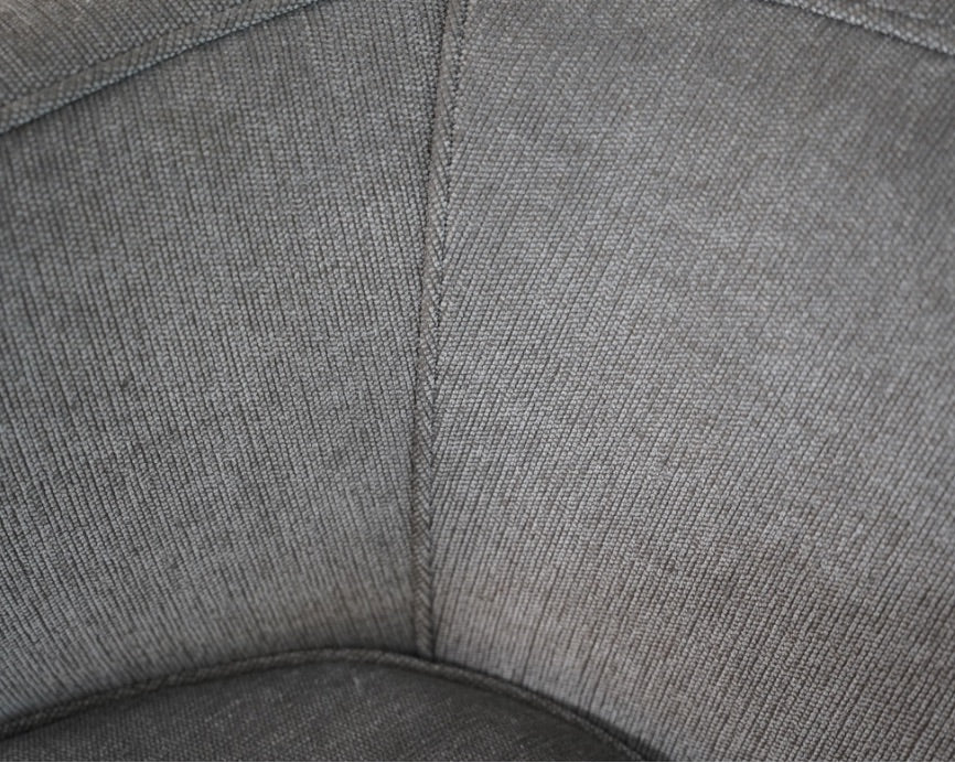 Set of Swivel Chairs in Walnut and Linen by Harvey Probber, C. 1950s