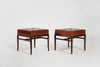 Set of Stools by T.H. Robsjohn-Gibbings in Cognac Leather, C. 1950s