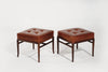 Set of Stools by T.H. Robsjohn-Gibbings in Cognac Leather, C. 1950s
