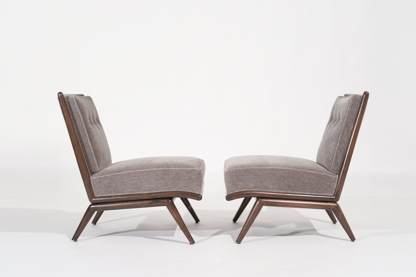 Set of Slipper Chairs by T.H. Robsjohn-Gibbings for Widdicomb, C. 1950s