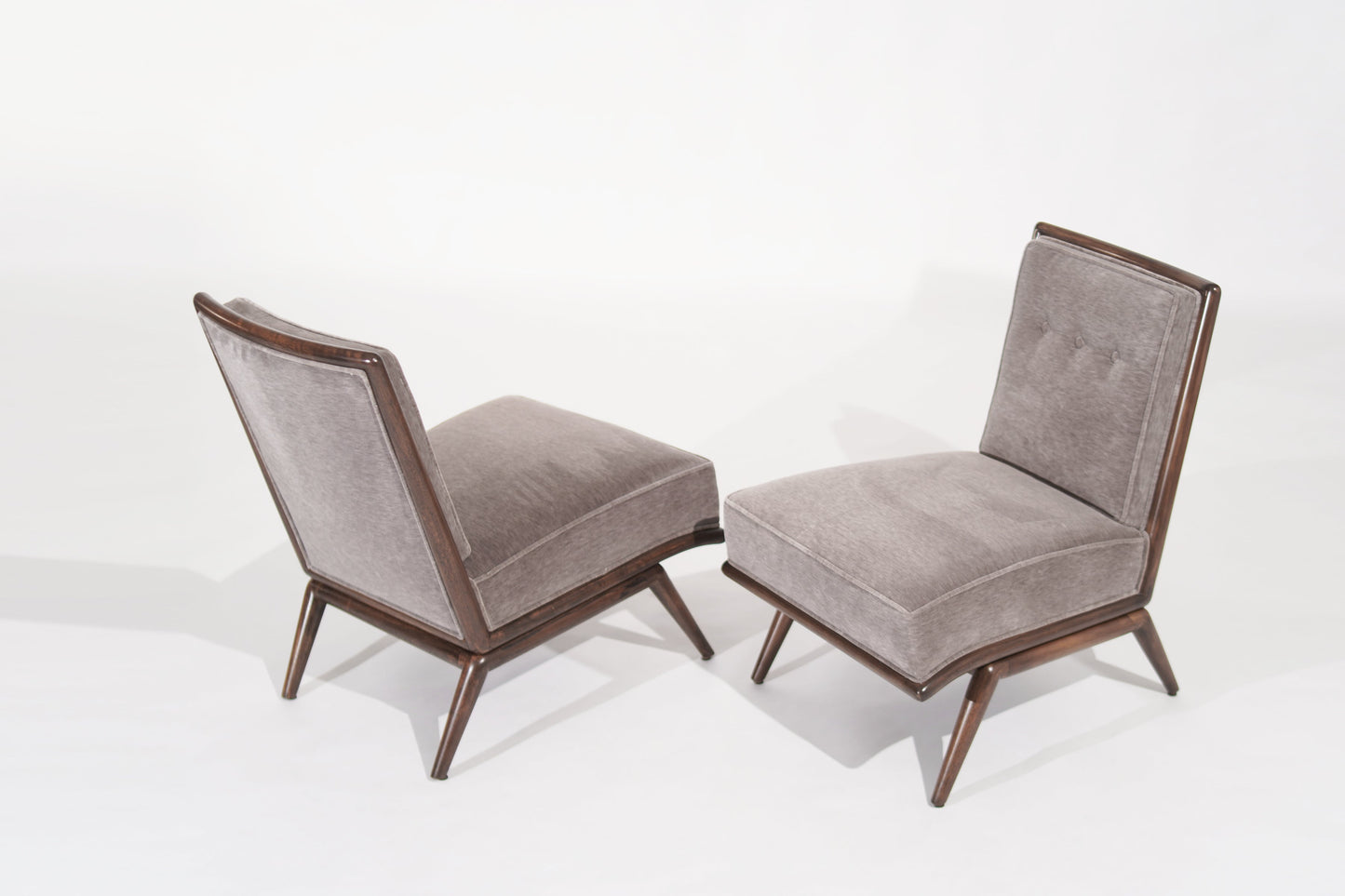 Set of Slipper Chairs by T.H. Robsjohn-Gibbings for Widdicomb, C. 1950s