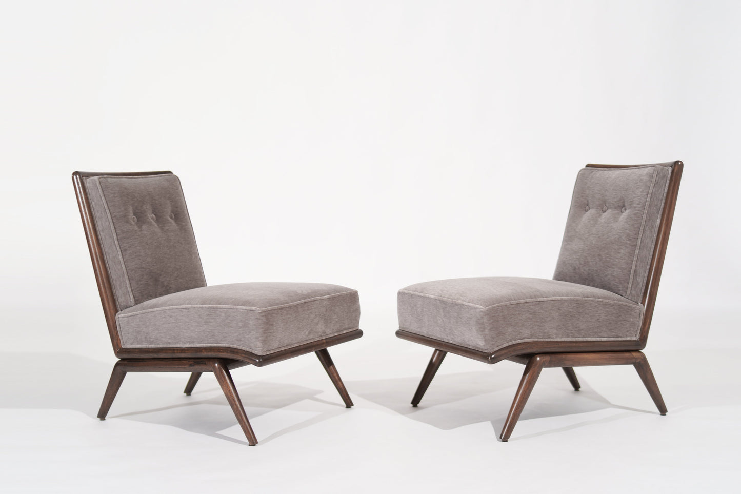 Set of Slipper Chairs by T.H. Robsjohn-Gibbings for Widdicomb, C. 1950s
