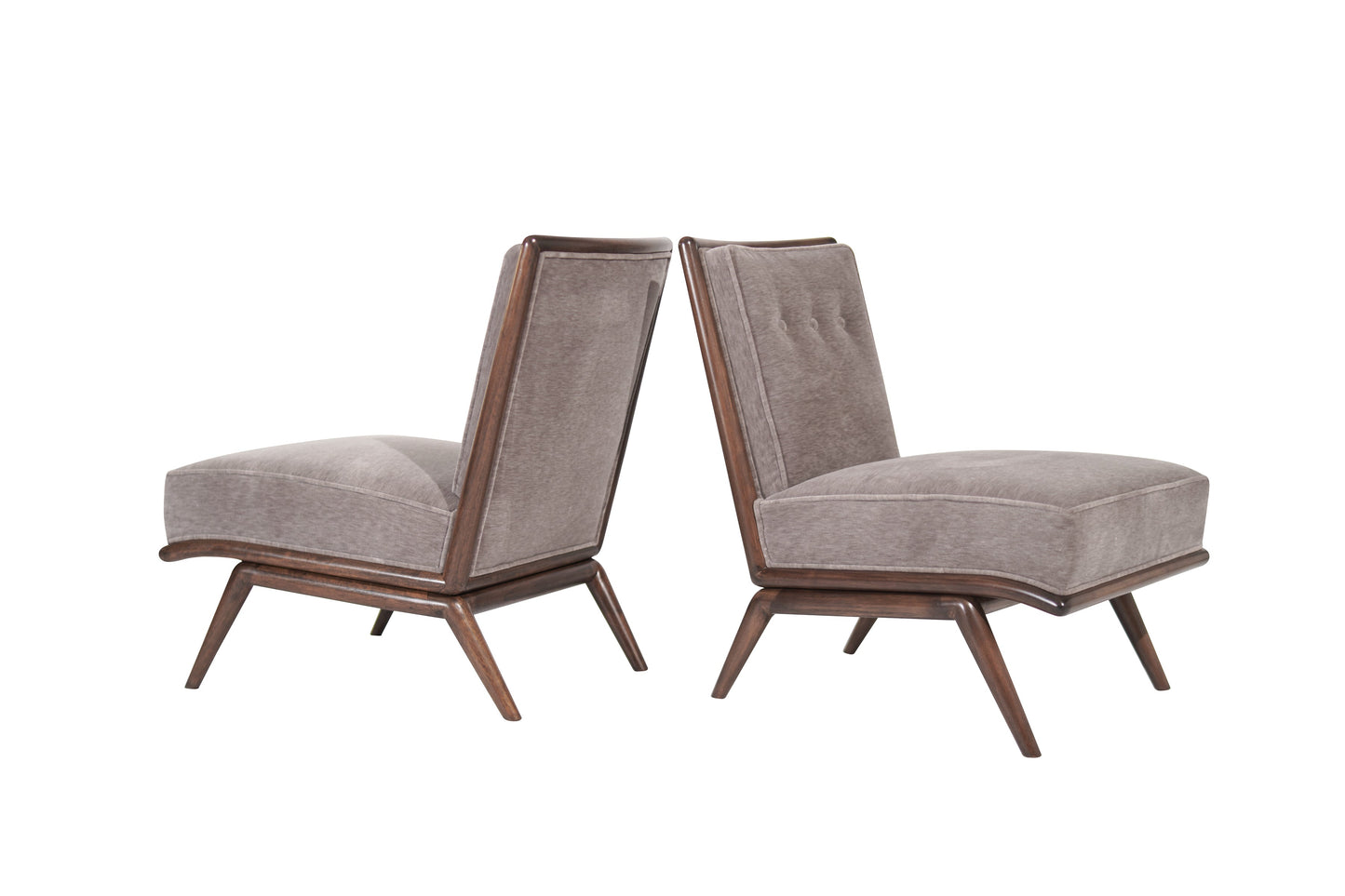 Set of Slipper Chairs by T.H. Robsjohn-Gibbings for Widdicomb, C. 1950s