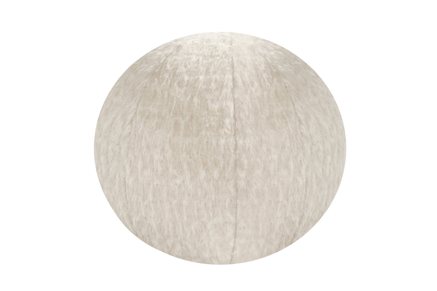 Orb Accent Pillow in Ivory Cream Alpaca by Holly Hunt