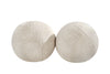 Orb Accent Pillow in Ivory Cream Alpaca by Holly Hunt