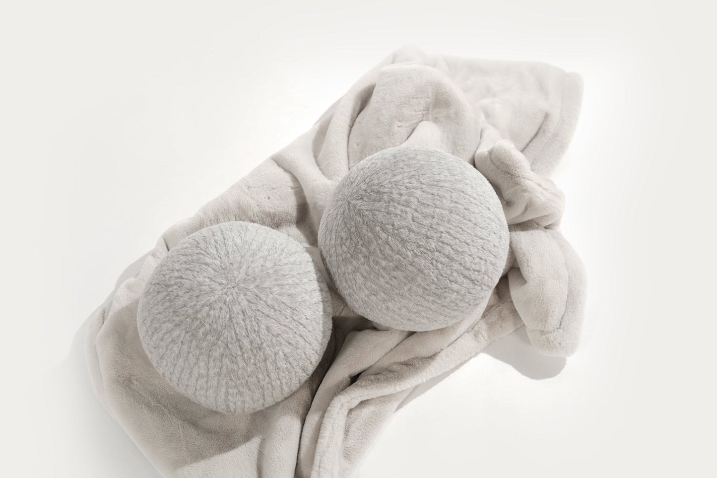 Orb Accent Pillow in Slate Grey Alpaca by Holly Hunt