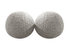 Orb Accent Pillow in Slate Grey Alpaca by Holly Hunt