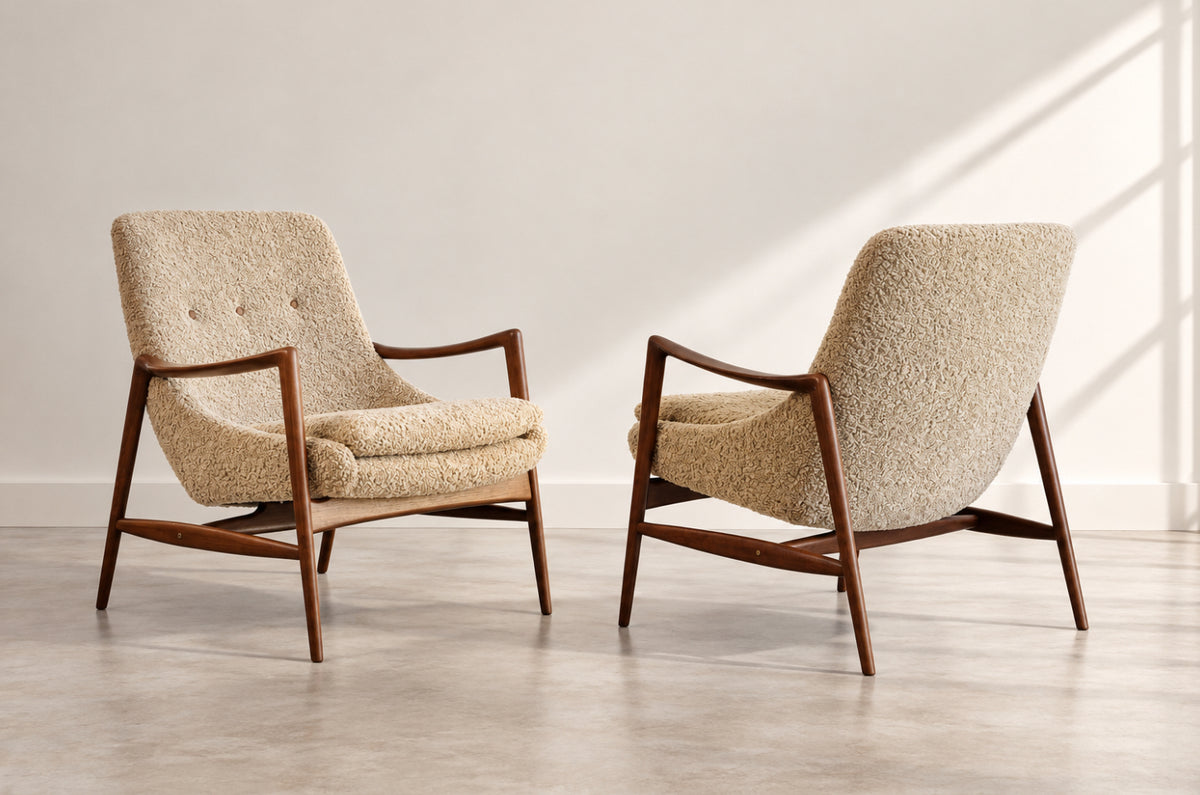 Set of Lounge Chairs by Rolf Rastad and Adolf Relling, Norway, 1950s