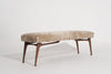 Sculptural ICO Bench Series 60 in Natural Walnut